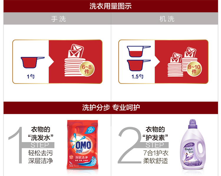 【京东超市】奥妙 深层洁净 洗衣粉 900g 源自天然酵素-京东